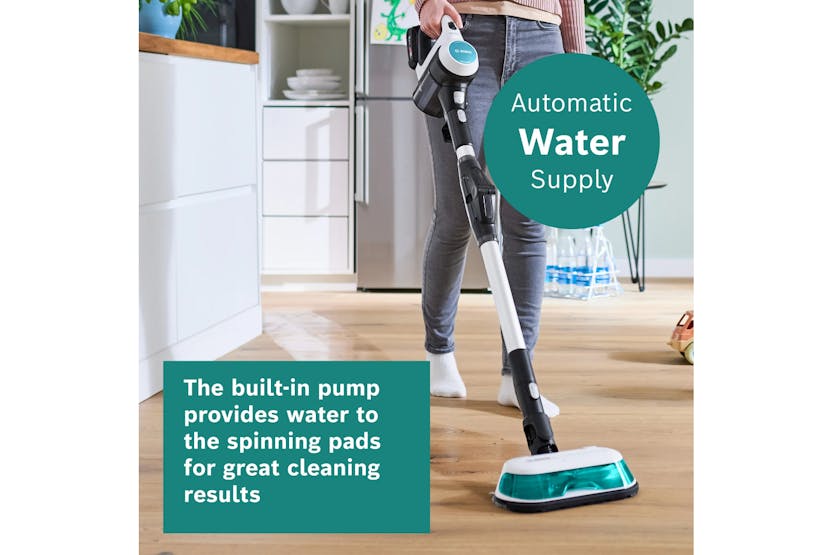 Bosch Rechargeable 2 in 1 Vacuum and Mop Unlimited 7 Aqua | White Bosch Rechargeable 2 in 1 Vacuum and Mop Unlimited 7 Aqua | White