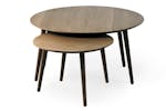 Adda Round Nest of Tables | Smoked Oak Adda Round Nest of Tables | Smoked Oak