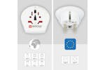 Skross World to Europe Travel Adapter | White Skross World to Europe Travel Adapter | White
