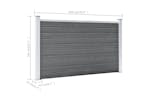 vidaXL Garden Fence Wpc 872x106cm Grey vidaXL Garden Fence Wpc 872x106cm Grey