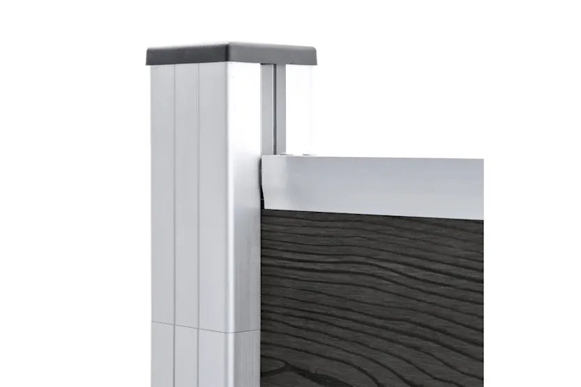 vidaXL Garden Fence Wpc 180x105cm Grey vidaXL Garden Fence Wpc 180x105cm Grey
