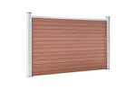 vidaXL Garden Fence Wpc 180x105cm Brown vidaXL Garden Fence Wpc 180x105cm Brown