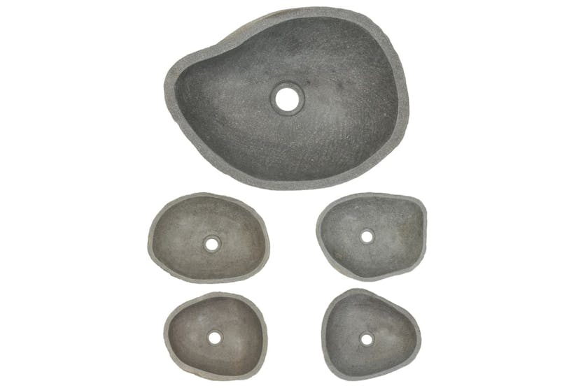 Vidaxl Basin River Stone Oval (37-46)x(29-36) Cm Vidaxl Basin River Stone Oval (37-46)x(29-36) Cm