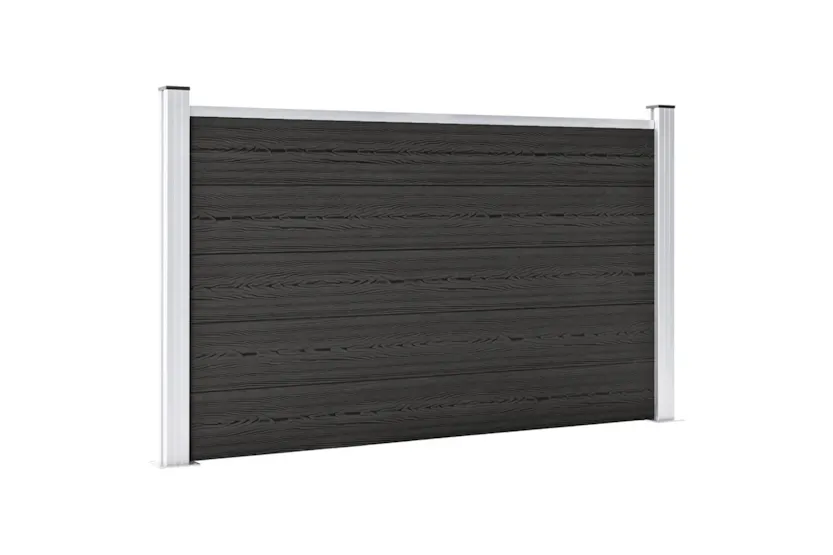 vidaXL Garden Fence Wpc 180x105cm Grey vidaXL Garden Fence Wpc 180x105cm Grey