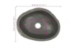 Vidaxl Basin River Stone Oval (29-38)x(24-31) Cm Vidaxl Basin River Stone Oval (29-38)x(24-31) Cm