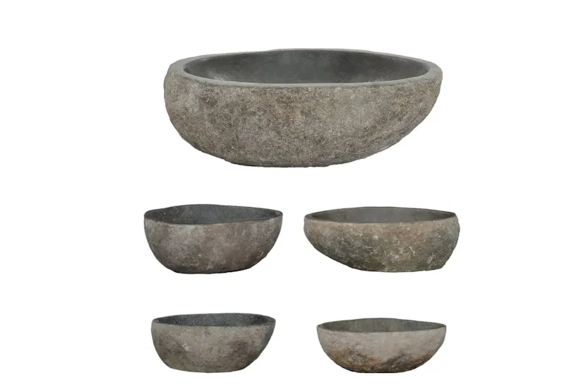 Vidaxl Basin River Stone Oval (29-38)x(24-31) Cm Vidaxl Basin River Stone Oval (29-38)x(24-31) Cm
