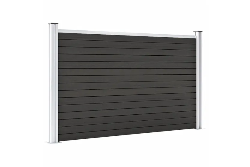 vidaXL Garden Fence Wpc 180x105cm Grey vidaXL Garden Fence Wpc 180x105cm Grey