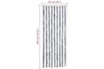 vidaXL Insect Curtain Grey And White 56x185cm Chenille vidaXL Insect Curtain Grey And White 56x185cm Chenille