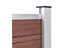 vidaXL Garden Fence Wpc 180x105cm Brown vidaXL Garden Fence Wpc 180x105cm Brown