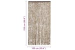 vidaXL Insect Curtain Beige And Brown 100x220cm Chenille vidaXL Insect Curtain Beige And Brown 100x220cm Chenille