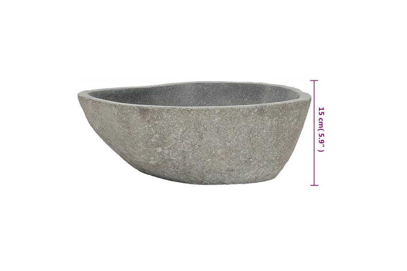 Vidaxl Basin River Stone Oval (37-46)x(29-36) Cm Vidaxl Basin River Stone Oval (37-46)x(29-36) Cm