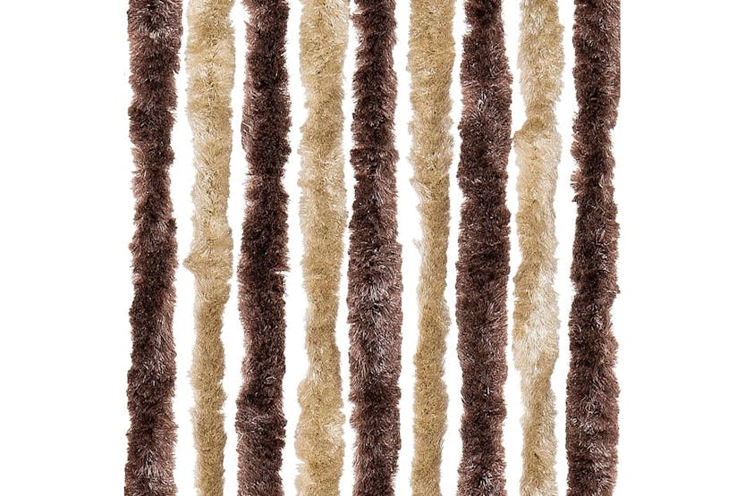 vidaXL Insect Curtain Beige And Light Brown 100x220cm Chenille vidaXL Insect Curtain Beige And Light Brown 100x220cm Chenille