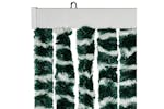 vidaXL Insect Curtain Green And White 90x220cm Chenille vidaXL Insect Curtain Green And White 90x220cm Chenille