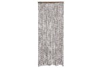 vidaXL Insect Curtain Brown And White 56x185cm Chenille vidaXL Insect Curtain Brown And White 56x185cm Chenille