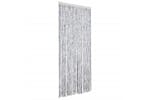 vidaXL Insect Curtain White And Grey 100x220cm Chenille vidaXL Insect Curtain White And Grey 100x220cm Chenille