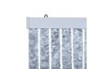 vidaXL Insect Curtain White And Grey 90x220cm Chenille vidaXL Insect Curtain White And Grey 90x220cm Chenille