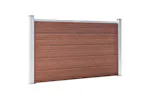 vidaXL Garden Fence Wpc 180x105cm Brown vidaXL Garden Fence Wpc 180x105cm Brown