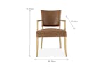 Pryce Carver Dining Chair | Tan Pryce Carver Dining Chair | Tan