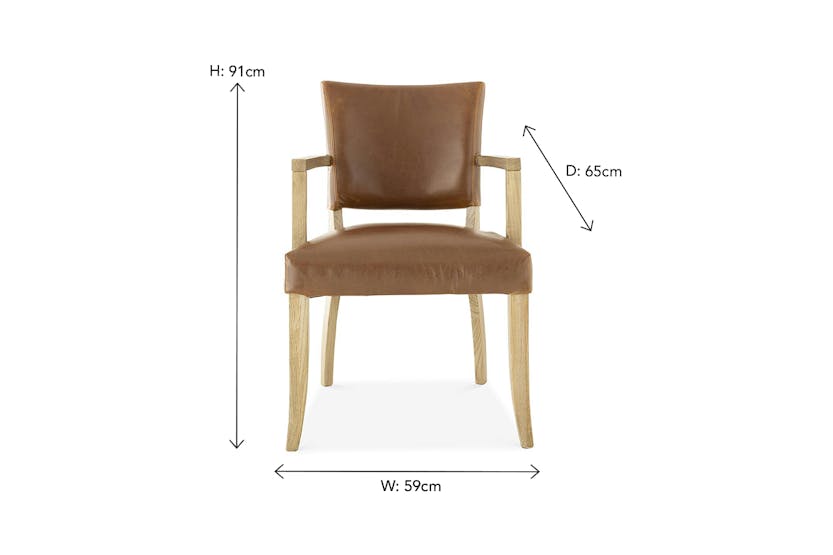 Pryce Carver Dining Chair | Tan Pryce Carver Dining Chair | Tan