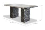 Mainz Rectangular Dining Table | Grey & White Mainz Rectangular Dining Table | Grey & White