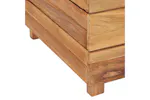 vidaXL Raised Bed 50x40x38cm Recycled Teak Wood And Steel vidaXL Raised Bed 50x40x38cm Recycled Teak Wood And Steel