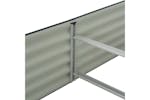 vidaXL Garden Raised Bed 400x80x44cm Galvanised Steel Grey vidaXL Garden Raised Bed 400x80x44cm Galvanised Steel Grey