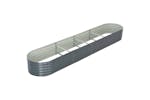 vidaXL Garden Raised Bed 400x80x44cm Galvanised Steel Grey vidaXL Garden Raised Bed 400x80x44cm Galvanised Steel Grey