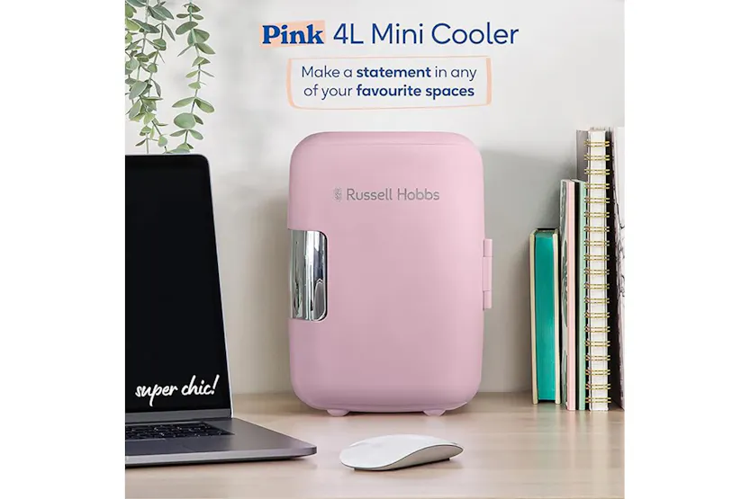 Russell Hobbs Mini Beauty Cooler | Pink | RH4CLR1001P Russell Hobbs Mini Beauty Cooler | Pink | RH4CLR1001P