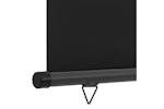 vidaXL Balcony Side Awning 122x250cm Black vidaXL Balcony Side Awning 122x250cm Black