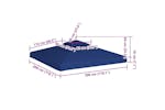 vidaXL Gazebo Cover Canopy Replacement 310 G / m² Dark Blue 3 X 3 M vidaXL Gazebo Cover Canopy Replacement 310 G / m² Dark Blue 3 X 3 M