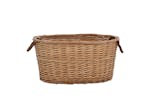 vidaXL Firewood Basket With Carrying Handles 58x42x29cm Natural Willow vidaXL Firewood Basket With Carrying Handles 58x42x29cm Natural Willow