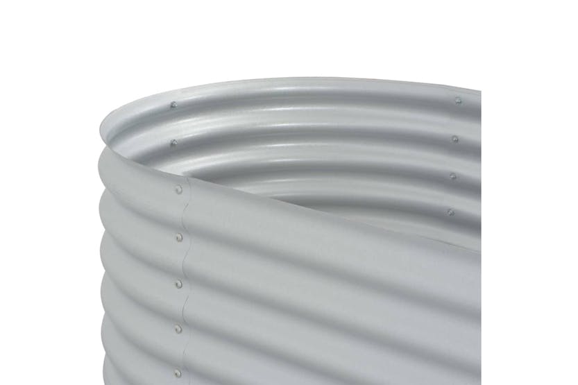 vidaXL Garden Raised Bed 240x80x44cm Galvanised Steel Silver vidaXL Garden Raised Bed 240x80x44cm Galvanised Steel Silver