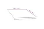 vidaXL Awning Top Sunshade Canvas Orange And Brown 300x250cm vidaXL Awning Top Sunshade Canvas Orange And Brown 300x250cm