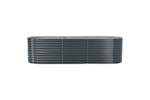 vidaXL Garden Raised Bed 320x80x81cm Galvanised Steel Grey vidaXL Garden Raised Bed 320x80x81cm Galvanised Steel Grey