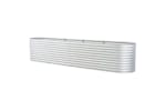 vidaXL Garden Raised Bed 400x80x81cm Galvanised Steel Silver vidaXL Garden Raised Bed 400x80x81cm Galvanised Steel Silver