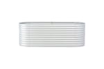 vidaXL Garden Raised Bed 240x80x81cm Galvanised Steel Silver vidaXL Garden Raised Bed 240x80x81cm Galvanised Steel Silver