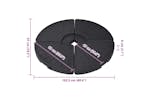 vidaXL Umbrella Base Fan-shaped 4 Pcs Black vidaXL Umbrella Base Fan-shaped 4 Pcs Black