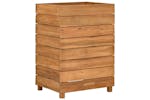vidaXL Raised Bed 50x40x72cm Recycled Teak Wood And Steel vidaXL Raised Bed 50x40x72cm Recycled Teak Wood And Steel
