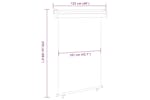 vidaXL Balcony Side Awning 122x250cm Black vidaXL Balcony Side Awning 122x250cm Black