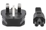 Manhattan 3-Pin UK Power Cable BS1363 to C5 Manhattan 3-Pin UK Power Cable BS1363 to C5