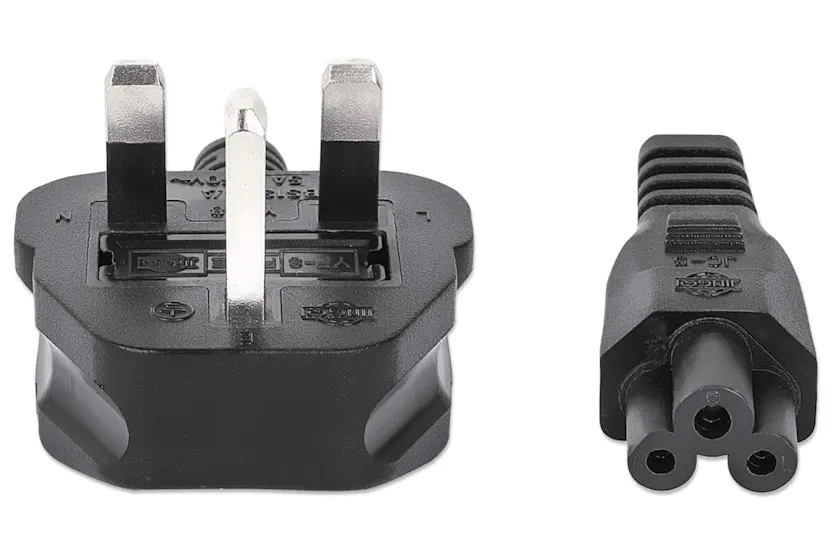 Manhattan 3-Pin UK Power Cable BS1363 to C5 Manhattan 3-Pin UK Power Cable BS1363 to C5