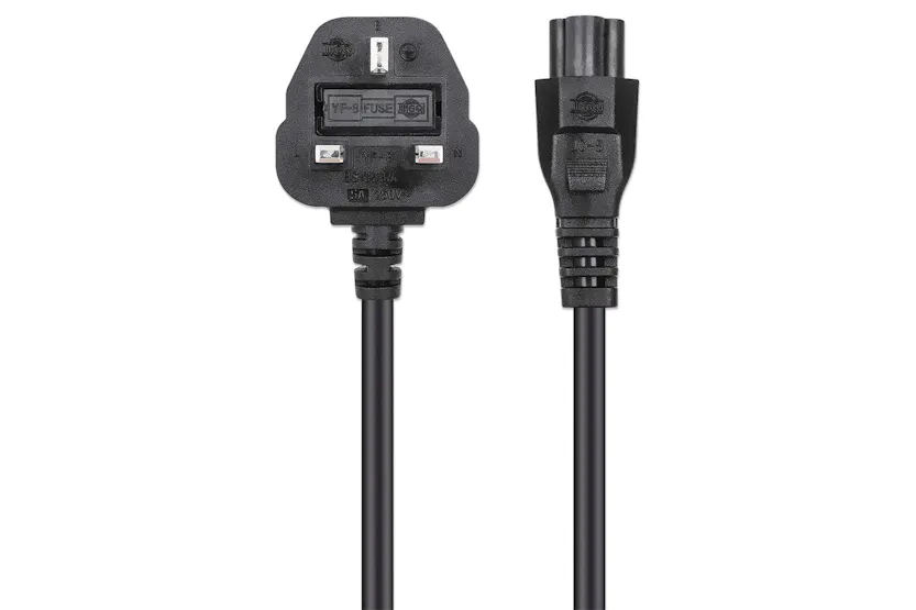 Manhattan 3-Pin UK Power Cable BS1363 to C5 Manhattan 3-Pin UK Power Cable BS1363 to C5