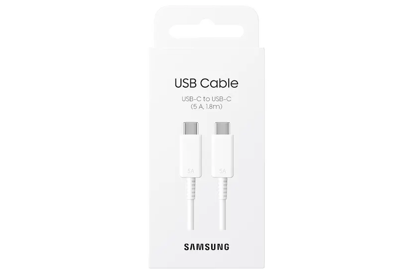 Samsung 5A USB-C to C Cable | 1.8m | White Samsung 5A USB-C to C Cable | 1.8m | White