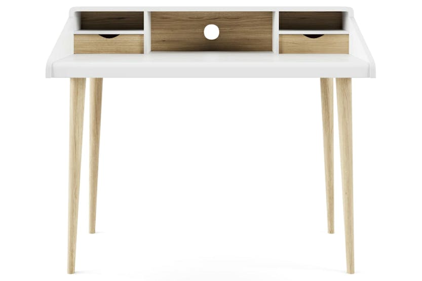 Dorel Yeovil Desk | Oak | White Dorel Yeovil Desk | Oak | White