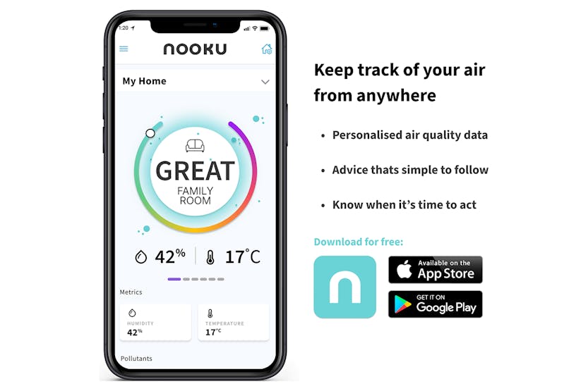 Nooku Indoor Mini Air Quality Monitor Nooku Indoor Mini Air Quality Monitor