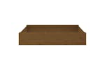 vidaXL 825033 Sandbox With Seats Honey Brown Square Solid Wood Pine vidaXL 825033 Sandbox With Seats Honey Brown Square Solid Wood Pine