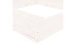 vidaXL 825031 Sandbox With Seats White Square Solid Wood Pine vidaXL 825031 Sandbox With Seats White Square Solid Wood Pine