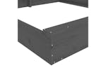 vidaXL 825046 Sandbox With Seats Grey Square Solid Wood Pine vidaXL 825046 Sandbox With Seats Grey Square Solid Wood Pine