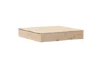 vidaXL 832606 Sandpit With Cover 111x111x19.5cm Solid Wood Pine vidaXL 832606 Sandpit With Cover 111x111x19.5cm Solid Wood Pine