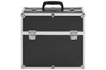 vidaXL 91833 Make-up Case 38x23x34cm Black Aluminium vidaXL 91833 Make-up Case 38x23x34cm Black Aluminium